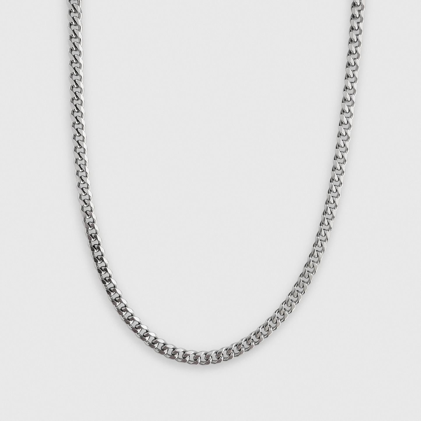 HALSKEDJA - CUBAN 5MM SILVER