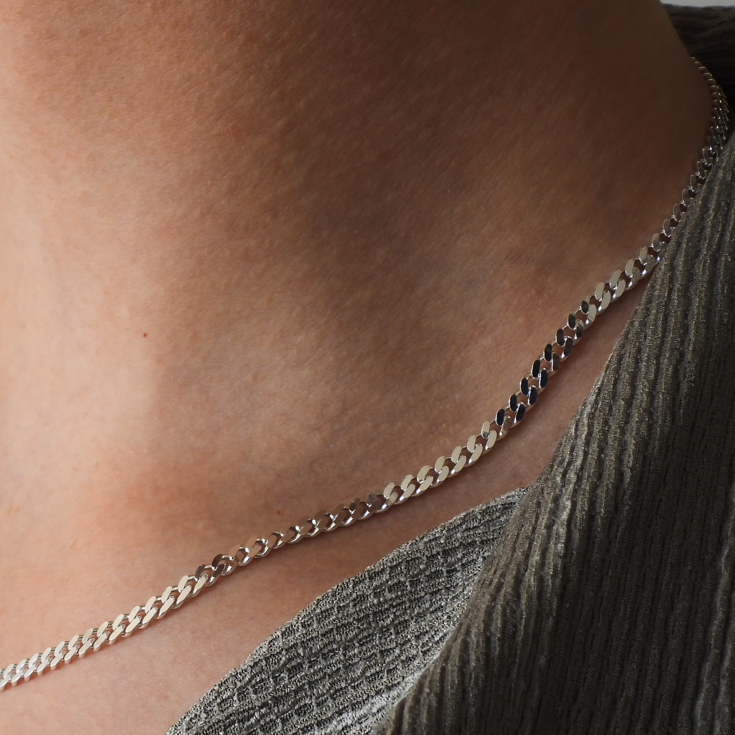 CUBAN HALSBAND 3.6 MM - 925 SILVER