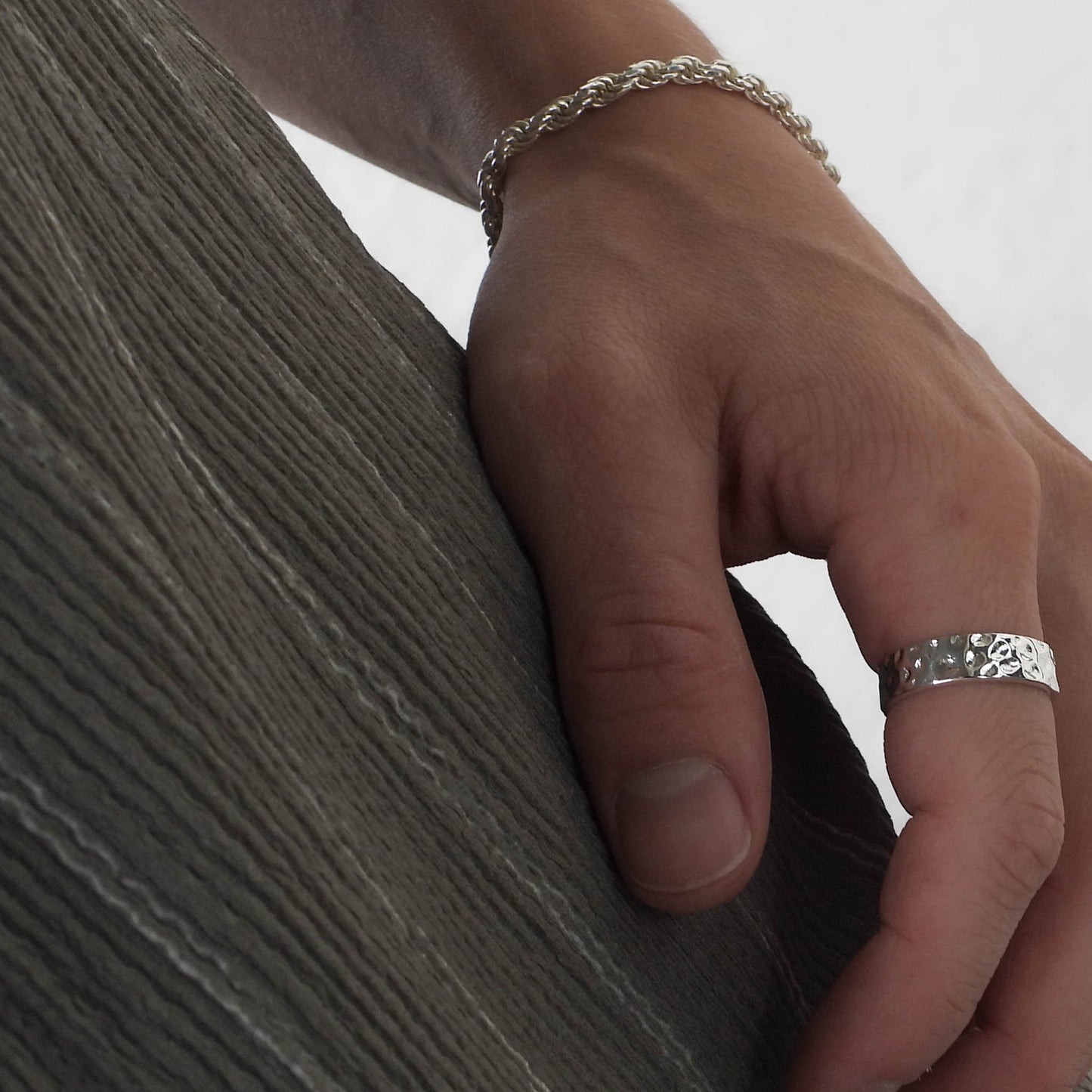 RING - "FORGED" 925 SILVER