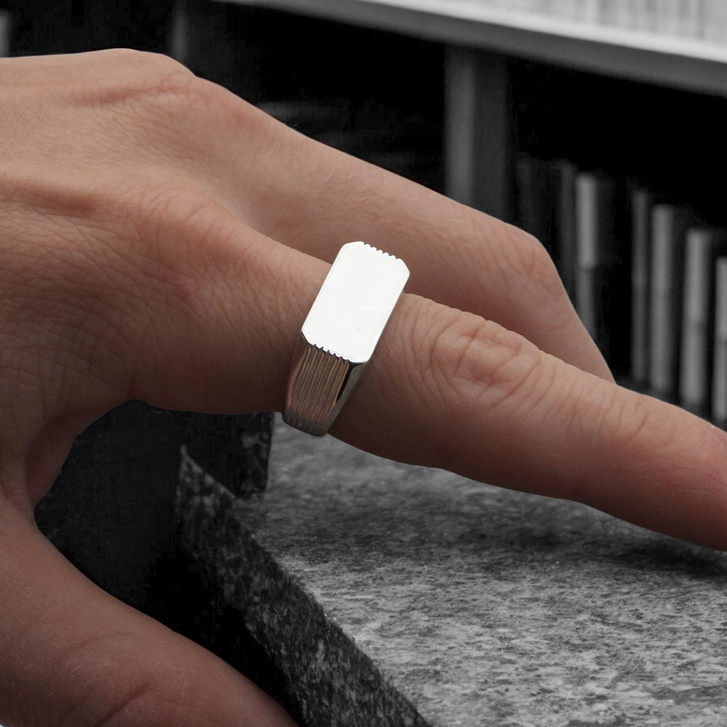 RING - "ANVIL" 925 SILVER
