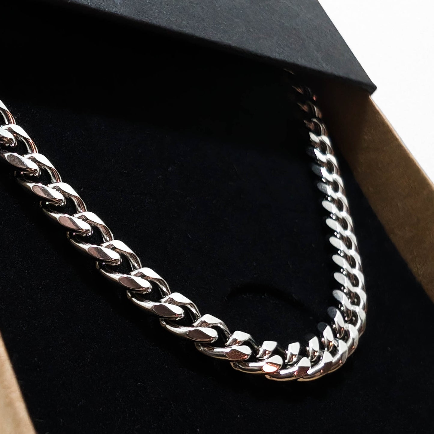 ARMBAND - CUBAN SILVER 5MM