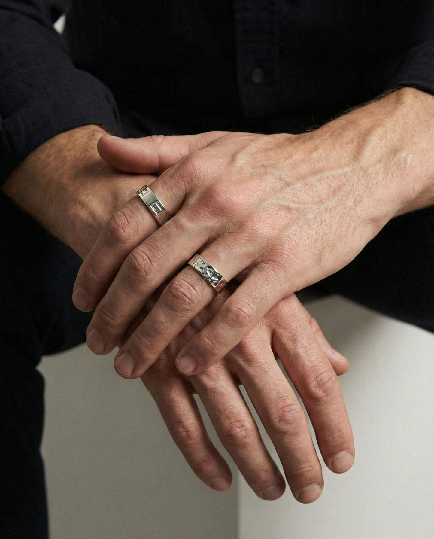 RING - "FORGED" 925 SILVER