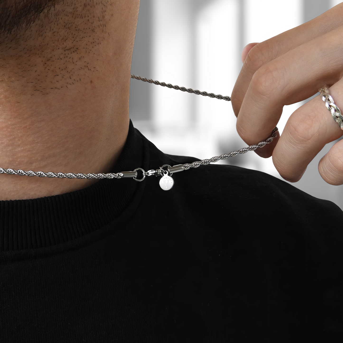 HALSKEDJA - CORDELL 3MM SILVER