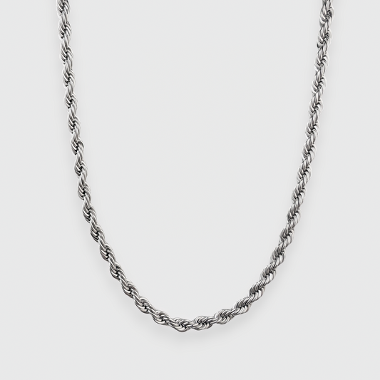 HALSKEDJA I STÅL- CORDELL 5MM SILVER