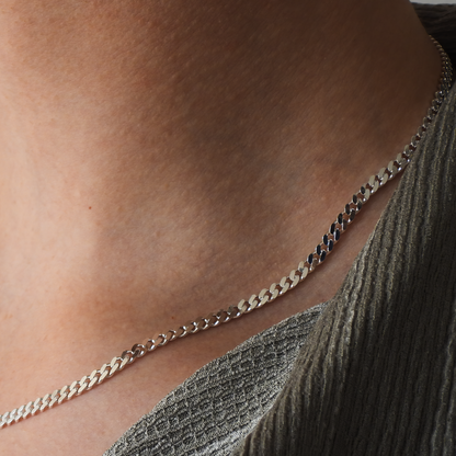 CUBAN HALSBAND 3.6 MM - 925 SILVER