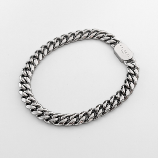 ARMBAND - MIAMI CUBAN SILVER 8MM