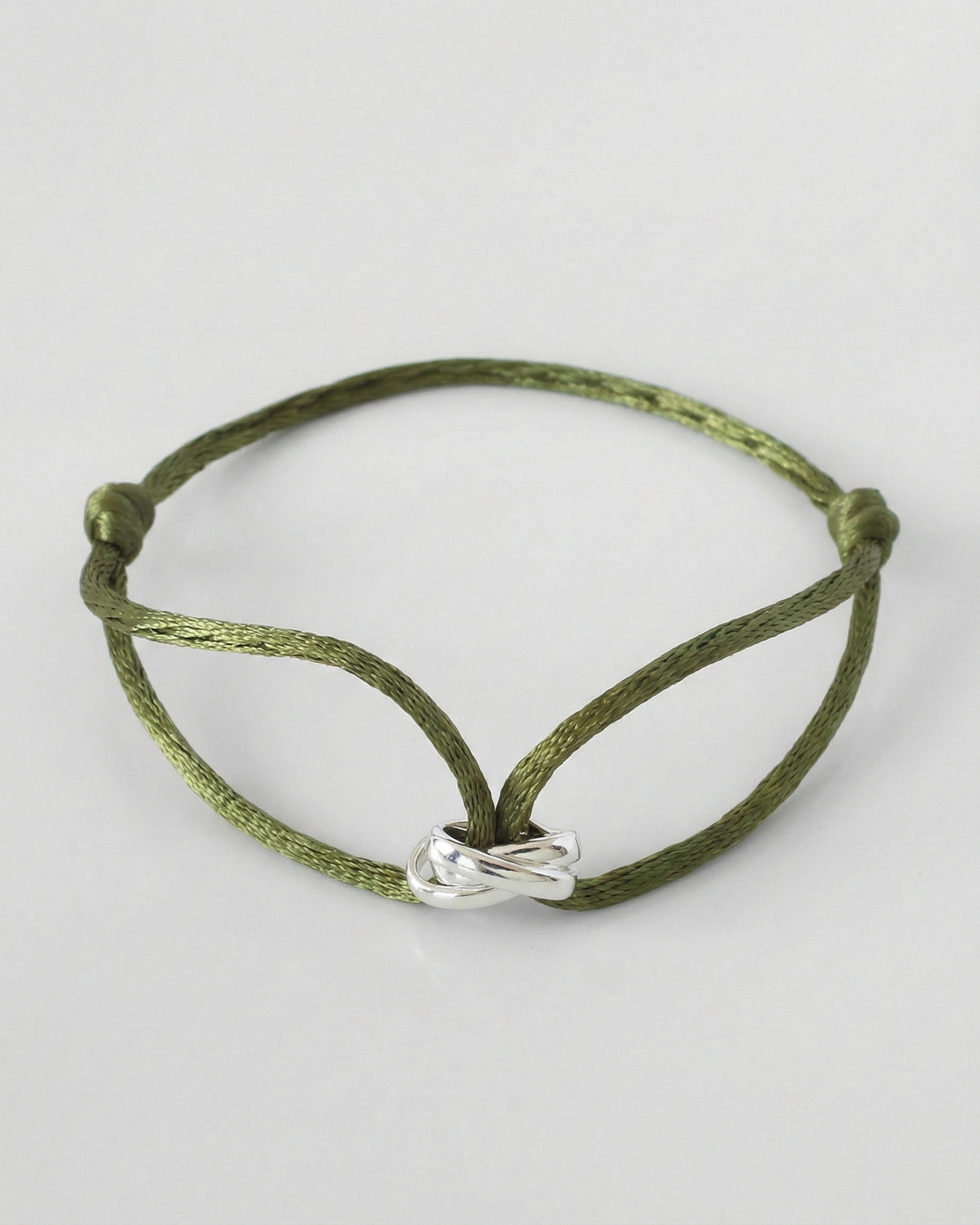 INFINITY GREEN ARMBAND - 925 SILVER