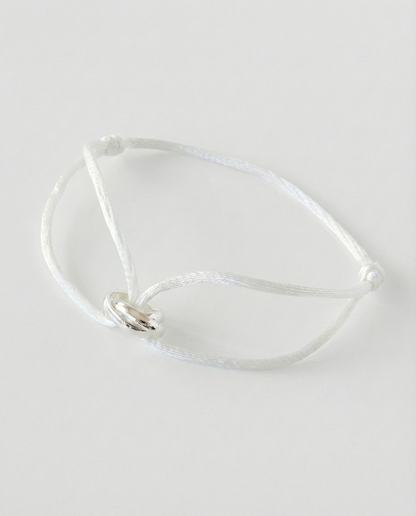 INFINITY WHITE ARMBAND - 925 SILVER