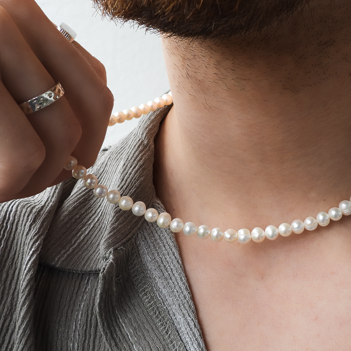 SÖTVATTENSPÄRLOR - 925 SILVER