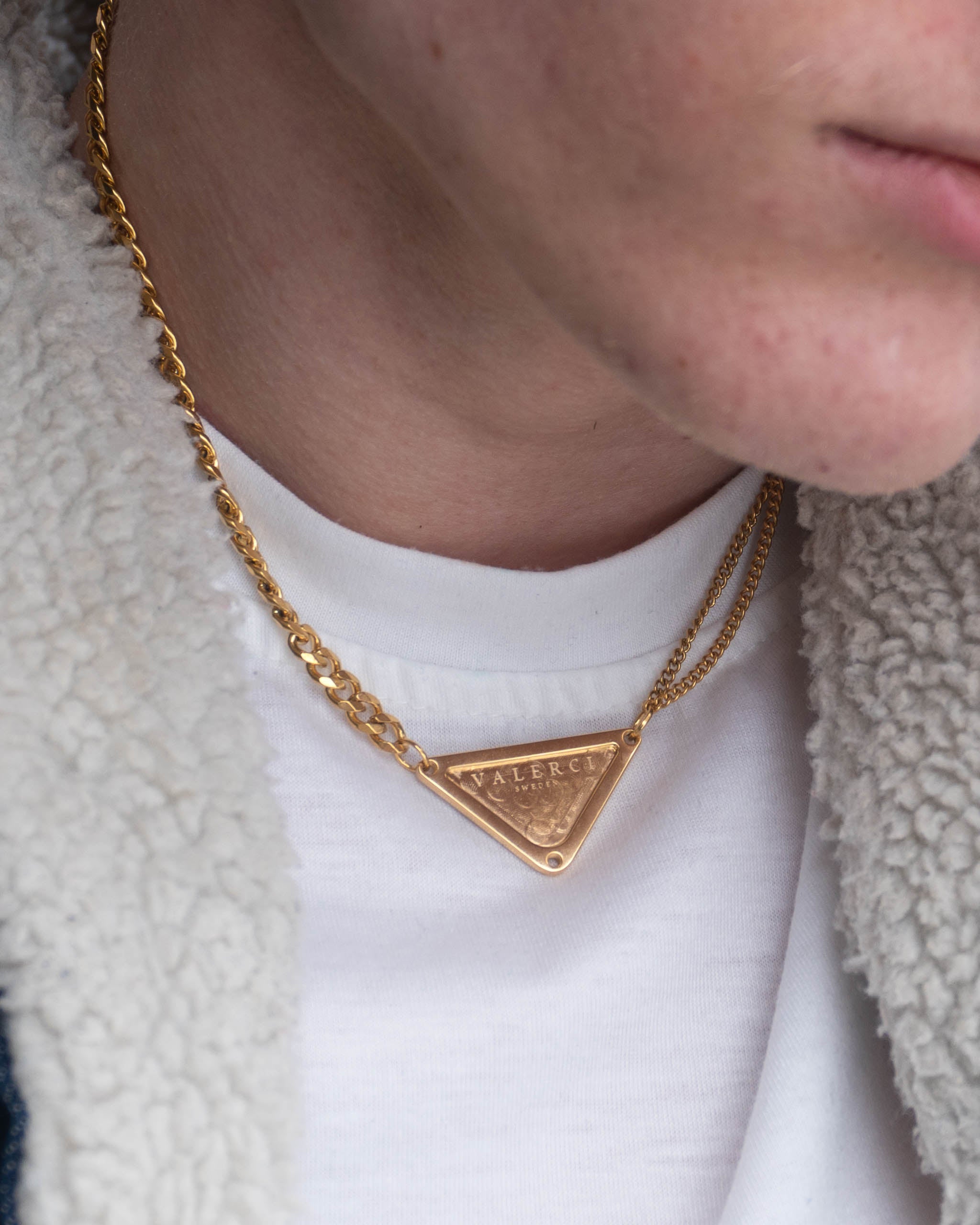 HALSBAND - TRINITY PENDANT V2 GULD