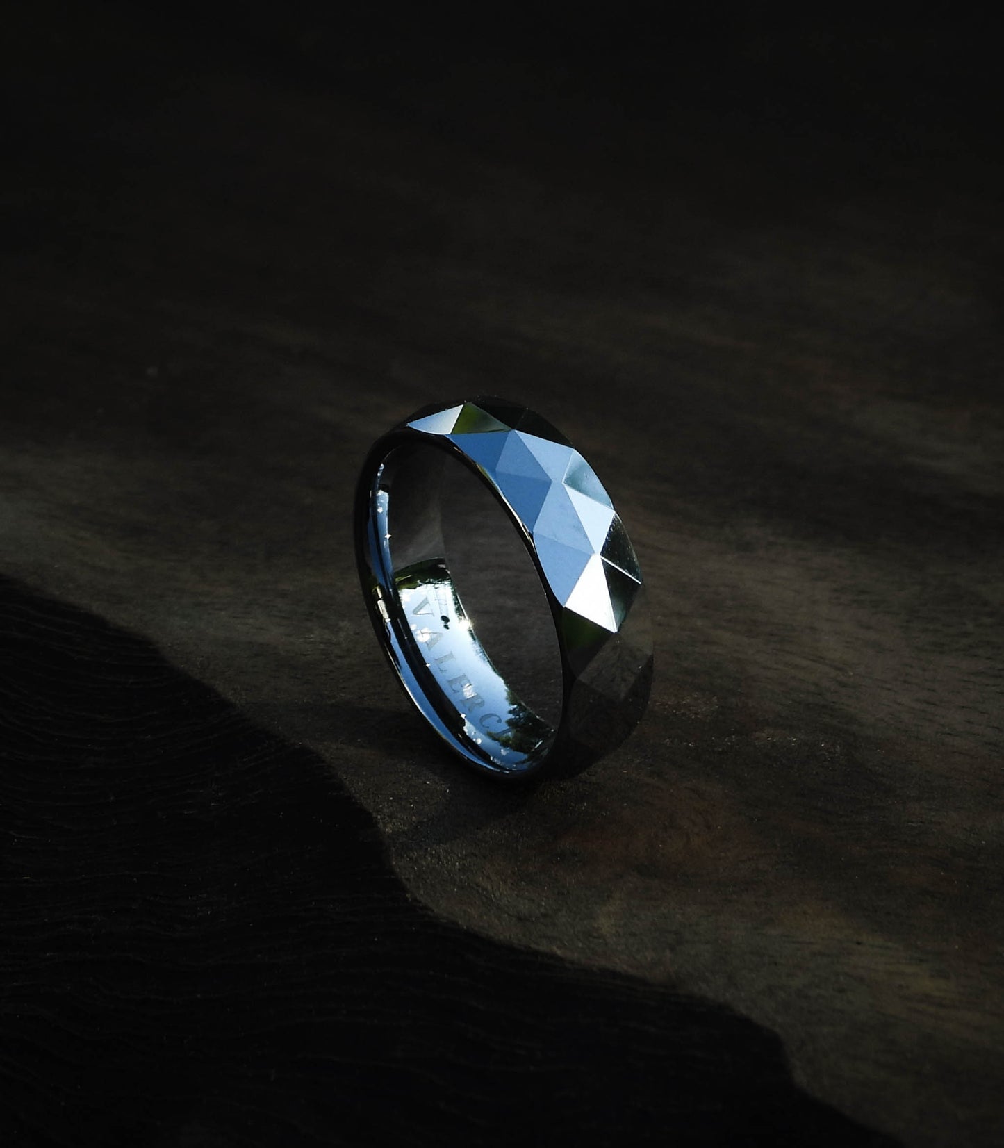 RING - "GEOMETRY" TUNGSTEN