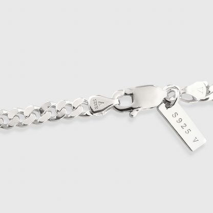 CUBAN HALSBAND 3.6 MM - 925 SILVER